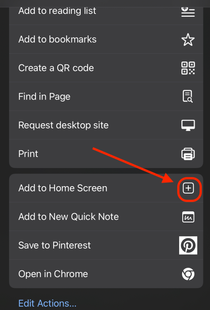Adding a PWA on iPhone's Google Chrome pt 2